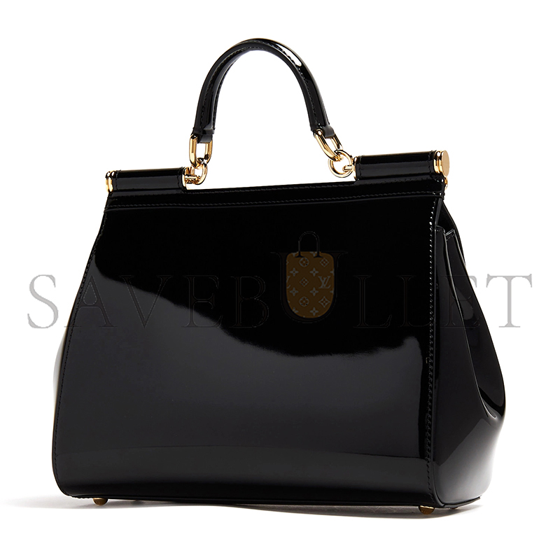 d01ce Gab*a*a sicily dauphine handbag patent leather bb6002a103780999 (25*20*12cm)